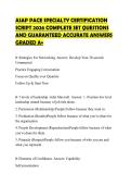 ASAP PACE SPECIALTY CERTIFICATION&NewLine;SCRIPT 2026 COMPLETE SET QUESTIONS&NewLine;AND GUARANTEED ACCURATE ANSWERS&NewLine;GRADED A&plus;