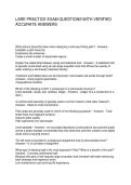 LARE PRACTICE EXAM QUESTIONS WITH VERIFIED ACCURATE ANSWERS