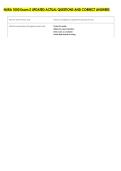 NURA 1050 Exam 2 UPDATED ACTUAL QUESTIONS AND CORRECT ANSWERS 