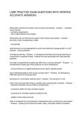 LARE PRACTICE EXAM QUESTIONS WITH VERIFIED ACCURATE ANSWERS