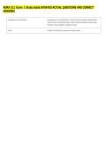 NURA 311 Exam 1 Study Guide UPDATED ACTUAL QUESTIONS AND CORRECT &NewLine;ANSWERS 