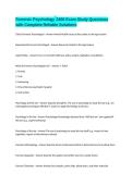Forensic Psychology 2400 Exam Study Questions with Complete Reliable Solutions