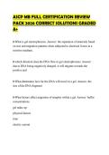ASCP MB FULL CERTIFICATION REVIEW&NewLine;PACK 2026 CORRECT SOLUTIONS GRADED&NewLine;A&plus;
