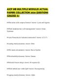 ASCP MB MULTIPLE MODULES ACTUAL&NewLine;PAPERS COLLECTION 2026 QUESTIONS&NewLine;GRADED A&plus;