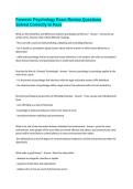 Forensic Psychology Exam Review Questions Solved Correctly to Pass