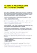 G3 &lpar;ADME IN PREGNANCY&rpar; EXAM QUESTIONS AND ANSWERS