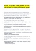 PCOL 350 ADME FINAL EXAM STUDY GUIDE WITH COMPLETE SOLUTIONS