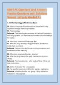 68W LPC Questions And Answers Practice Questions with Solutions Newest &vert; Already Graded A&plus;