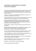 LARE EXAM 1 QUESTIONS WITH VERIFIED ACCURATE ANSWERS