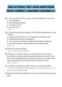 ASE A5 FINAL TEST 2026 QUESTIONS&NewLine;WITH CORRECT ANSWERS GRADED A&plus;
