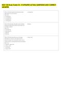 NOS 120 Study Guide Ch&period; 10 UPDATED ACTUAL QUESTIONS AND CORRECT &NewLine;ANSWERS 