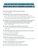 ASE A5 PRACTICE EXAMINATION 2026&NewLine;QUESTIONS WITH ANSWERS GRADED A&plus;&NewLine;