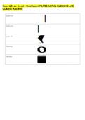 Notes & Rests - Level 1 Final Exam UPDATED ACTUAL QUESTIONS AND &NewLine;CORRECT ANSWERS 