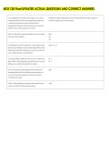 NOS 120 Final UPDATED ACTUAL QUESTIONS AND CORRECT ANSWERS 