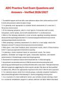 ADC Practice Test Exam Questions and Answers &ndash; Verified 2026&sol;2027 &vert; Alcohol and Drug Counselor Certification &vert; Complete Exam Review Material