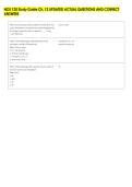 NOS 120 Study Guide Ch&period; 12 UPDATED ACTUAL QUESTIONS AND CORRECT &NewLine;ANSWERS 
