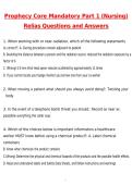 2026 Prophecy Core Mandatory Part I&comma; II&comma; & III &lpar;Nursing&rpar; Relias BUNDLED Complete &lpar;Latest 2026 &sol; 2027&rpar;&colon; Most Comprehensive Qs & Ans - to Pass the Exam&comma; 100&percnt; Verified by Experts INSTANT DOWNLOAD PDF