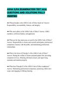 ASHA SLPA EXAMINATION TEST 2026&NewLine;QUESTIONS AND SOLUTIONS FULLY&NewLine;VERIFIED