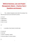 2026 NASCLA Business&comma; Law and Project Management &lpar;Basic&rpar; - Practice Test 2 Actual Questions & Answers &lpar;Latest 2026 &sol; 2027 Update&rpar; 100&percnt; Guarantee Pass &lpar;Verified Answers&rpar;