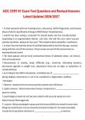 ADC CERT 61 Exam Test Questions and Revised Answers Latest Updated 2026&sol;2027 &vert; Alcohol and Drug Counselor Certification &vert; Complete Exam Preparation Material