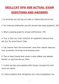 2026 SkillCat EPA 608 Actual Exam &lpar;Latest 2026 &sol; 2027 Update&rpar; Questions & Correct Answers &lpar;100&percnt; Correct Verified Answers&rpar; Already Graded A&plus;&period;