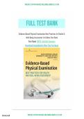 Evidence-Based Physical Examination Best Practices for Health & Well-Being Assessment 1st Edition Test Bank&period;Questions and Verified Elaborated Answers&vert;&vert;Guarantee Pass A&plus; &lbrace;All Chapters Included&rcub;