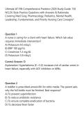 ATI RN Comprehensive Predictor 2026 Study Guide&colon; 150&NewLine;NCLEX-Style Practice Questions with Answers & Rationales&NewLine;Covering Med-Surg&comma; Pharmacology&comma; Pediatrics&comma; Mental Health&comma;&NewLine;Leadership&comma; Fundamentals&comma; and Priority Nursing Care Concepts