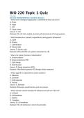 BIO 220 Topic 1 Quiz