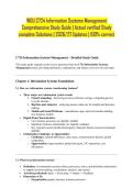 WGU C724 Information Systems Management Comprehensive Study Guide &vert; Actual verified Study complete Solutions &vert; 2026&sol;27 Updates &vert; 100&percnt; correct