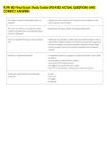 PLTW IED Final Exam Study Guide UPDATED ACTUAL QUESTIONS AND &NewLine;CORRECT ANSWERS 