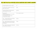 ITEC 3300 Final Exam UPDATED ACTUAL QUESTIONS AND CORRECT ANSWERS 