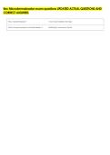 Itec Microdermabrasion exam questions UPDATED ACTUAL QUESTIONS AND &NewLine;CORRECT ANSWERS