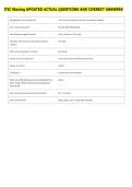 ITEC Waxing UPDATED ACTUAL QUESTIONS AND CORRECT ANSWERS 