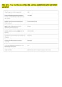 ITEC 4293 Final Test Review UPDATED ACTUAL QUESTIONS AND CORRECT &NewLine;ANSWERS 