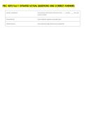 ITEC 4293 Test 1 UPDATED ACTUAL QUESTIONS AND CORRECT ANSWERS 