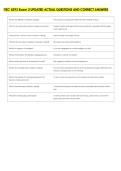 ITEC 4293 Exam 2 UPDATED ACTUAL QUESTIONS AND CORRECT ANSWERS 