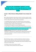 WGU D333 PRE-ASSESSMENT VERSION 2 ACTUAL 2026&sol;2027 &vert; Ethics in Technology Alternate Form &vert; Grade A Verified Questions & Answers &vert; Pass Guaranteed - A&plus; Graded&NewLine;&NewLine;