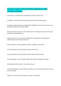 Forensic Science Exam Review Questions with Verified Solutions