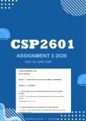 CSP2601 Assignment 2 2026 - Distinction &vert; Due 22 June 2026