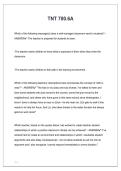 TNT 700 &ndash; Advanced Nursing&sol;Healthcare Course Study Guide and Exam Preparation Material