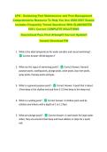 CPO - Swimming Pool Maintenance and Pest Management &NewLine;Comprehensive Resource To Help You Ace 2026-2027 Exams &NewLine;Includes Frequently Tested Questions With ELABORATED &NewLine;100&percnt; Correct COMPLETE SOLUTIONS &NewLine;Guaranteed Pass First Attempt&excl;&excl; Current Update&excl;&excl; &NewLine;Inst