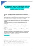ATI LEADERSHIP CMS PROCTORED EXAM 2026&sol;2027 &vert; NEW Questions &vert; 100&percnt; Correct Verified Answers &vert; Pass Guaranteed - A&plus; Graded&NewLine;&NewLine;
