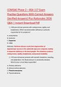 COMSAE Phase 2 &ndash; BSA 117 Exam&NewLine;Practise Questions With Correct Answers&NewLine;&lpar;Verified Answers&rpar; Plus Rationales 2026&NewLine;Q&A &vert; Instant Download Pdf