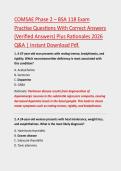 COMSAE Phase 2 &ndash; BSA 118 Exam&NewLine;Practise Questions With Correct Answers&NewLine;&lpar;Verified Answers&rpar; Plus Rationales 2026&NewLine;Q&A &vert; Instant Download Pdf&period;