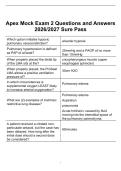 Apex Mock Exam 2 Questions and Answers&NewLine;2026&sol;2027 Sure Pass