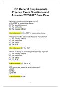 ICC General Requirements&NewLine;Practice Exam Questions and&NewLine;Answers 2026&sol;2027 Sure Pass
