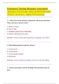 Emergency Nursing Response Assessment &NewLine;Questions And Answers With Verified Rationales &NewLine;2026&sol;27 Qs & Ans &vert; Digital Pdf Download