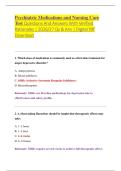 Psychiatric Medications and Nursing Care &NewLine;Test Questions And Answers With Verified &NewLine;Rationales &vert; 2026&sol;27 Qs & Ans &vert; Digital Pdf &NewLine;Download 