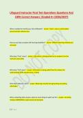 Lifeguard Instructor Final Test Operations Questions And &NewLine;100&percnt; Correct Answers &vert;Graded A&plus; &lpar;2026&sol;2027&rpar; 