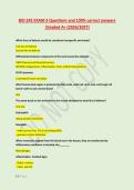 BIO 242 EXAM 3 Questions and 100&percnt; correct answers &NewLine;&vert;Graded A&plus; &lpar;2026&sol;2027&rpar; 